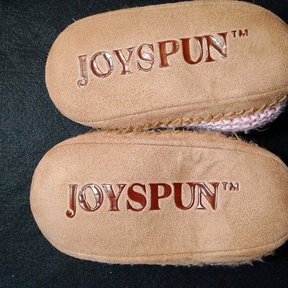 Joyspun Pink Cozy Sherpa Lined Slipper Booties Sz see desc - Picture 3 of 4